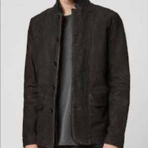 All Saints Survey Leather Blazer